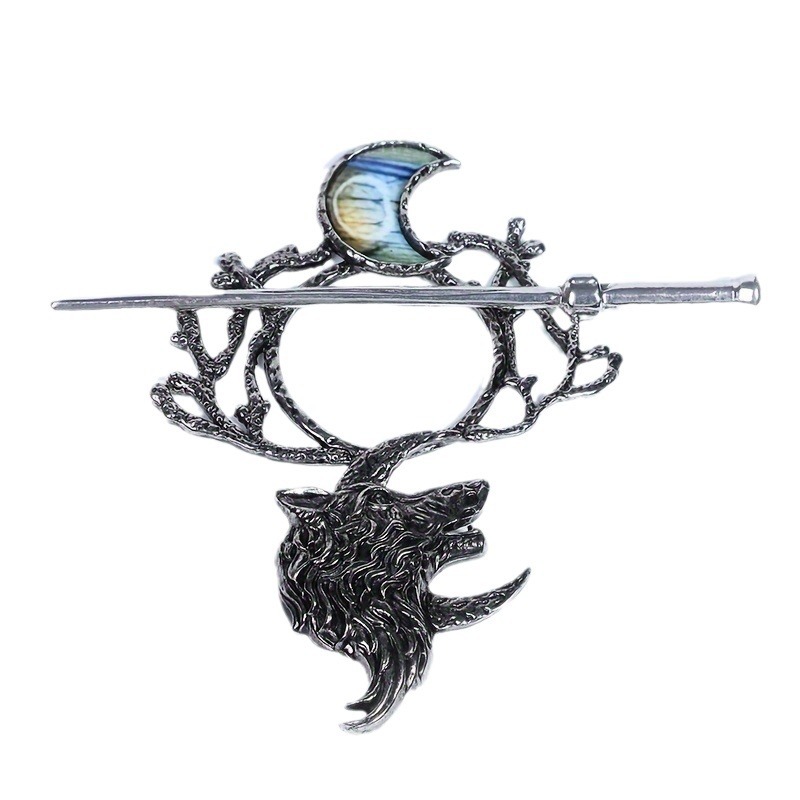 Wolf Moon Hair Pin Image 7