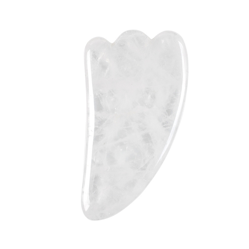 メーカースポット卸売り自然玉羊角スクレーパー水晶顔マッサージローラー粉晶原石ダイヤルシート