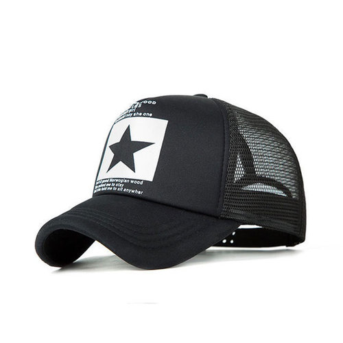 Star print truck driver cap with adjustable size for adults, unisex, Amazon best-selling cross-border, Shein, TEMU