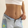 Nail sequins with tassels, chain, turquoise trousers hip-hop style full body, European style, simple and elegant design