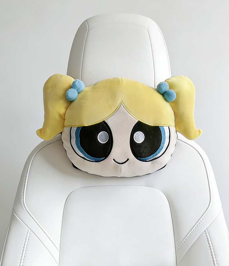 Little Policewoman Cartoon Cute Lady Car Headrest Comfortable Neck Pillow Cushion Personalized Stylish Car Headrest