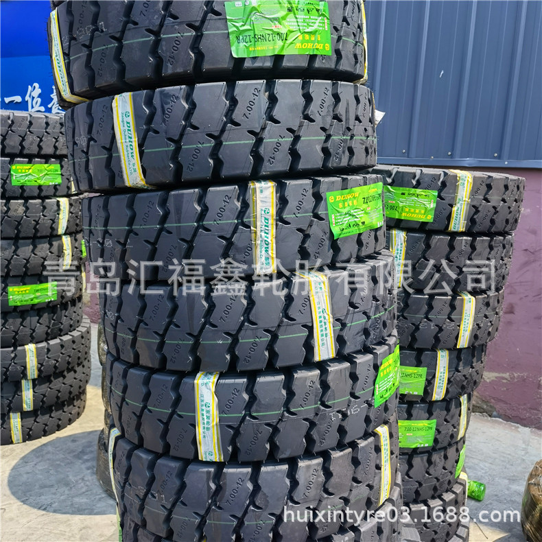 批发合力杭叉车轮胎700-12NHS充气叉车轮胎成套三包7.00-12