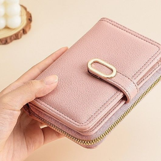 Nuevo clásico retro bolso de cambio simple monedero de color sólido mini bolso de monedas portátil bolso de tarjetas pequeñas