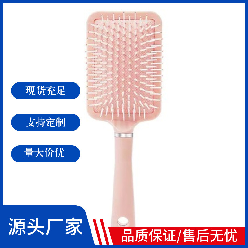 Cepillo de Pelo Grande con Cojín de Aire Plástico para Masaje Capilar en el Hogar