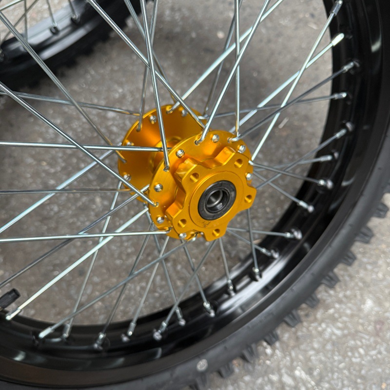 Light Bee modified front 19-inch and rear 17-inch wheel rim assembly, Light Bee X off-road tread tires, aluminum alloy CNC wheel hub
