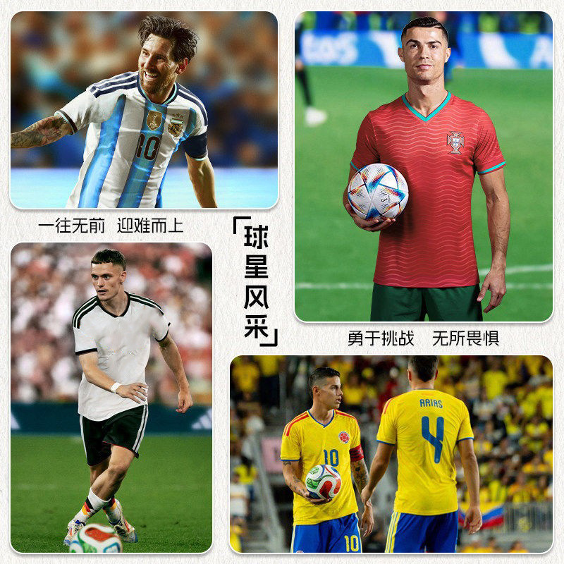 Copa del Mundo 2026 Portugal Ronaldo camiseta nacional mexicana ropa de entrenamiento de fútbol infantil impresa para hombres