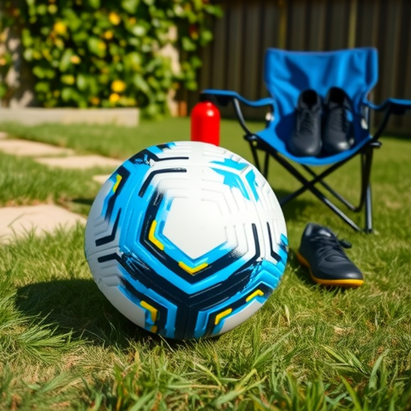 Factory Direct Supply No. 5 Black and White Block Football Game Ball Thickeneded Ball Youth Training Wear-Resistant Primary School Football