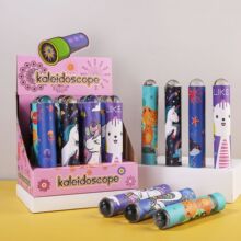 水晶球牛皮纸卡通成品万花筒时尚创意百变实景幼儿园科教玩具礼物