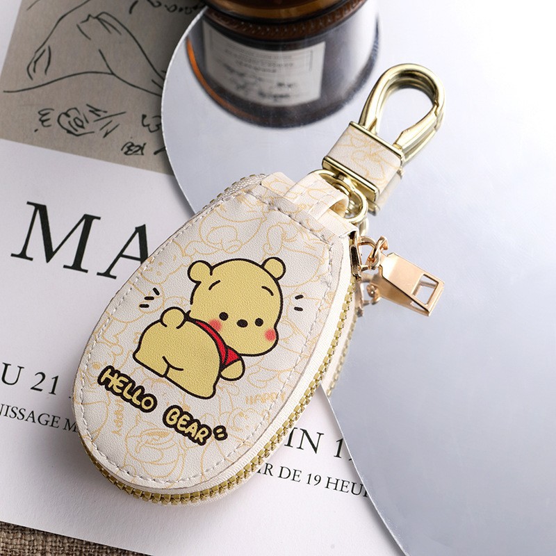 Cute Cartoon Key Case Large Capacity Storage Mini Bag All-match Pendant Zipper Portable Protective Bag