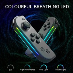 Nintendo Switch JOYCON コントローラーは、ワンクリックウェイクアップ Bluetooth コントローラー NS 体性感覚振動 ROG 照明をサポートします。