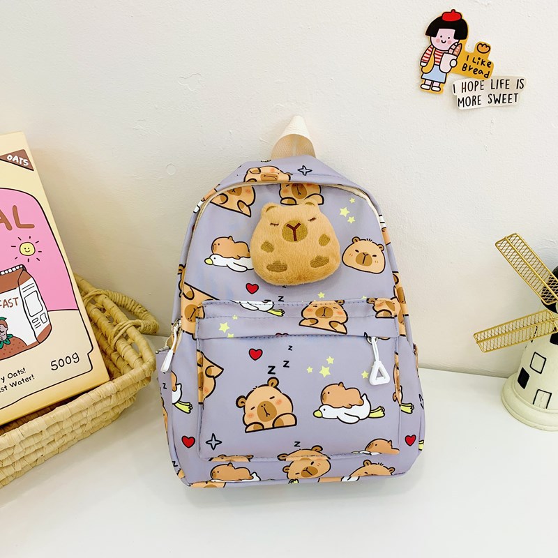 Jardín de infantes mochila de dibujos animados lindas muñecas de delfín de agua mochila de bebé impresión de aire extranjero mochila de niños