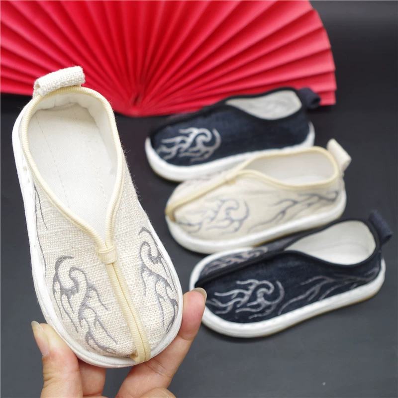 Детская Тканевая обувь ручной работы Старый Пекин Обувь с вышивкой Обувь ханьфу Традиционная подошва Melaleuca, фабричная оптовая продажа, одногодичные мальчики-малыши