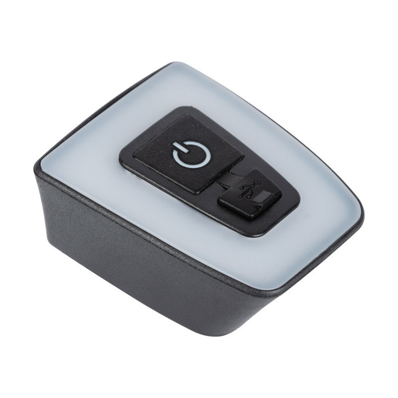 Promend bicicleta luz trasera de carretera casco tubo del asiento carga USB advertencia al aire libre montar equipo