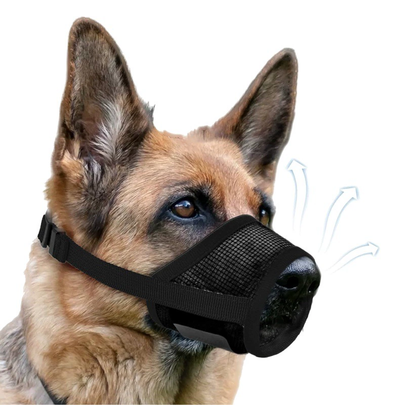 Маска-моска для домашних собак, морда против еды, против лая, против укусов, дышащая сетка, морда против лая, маленькая