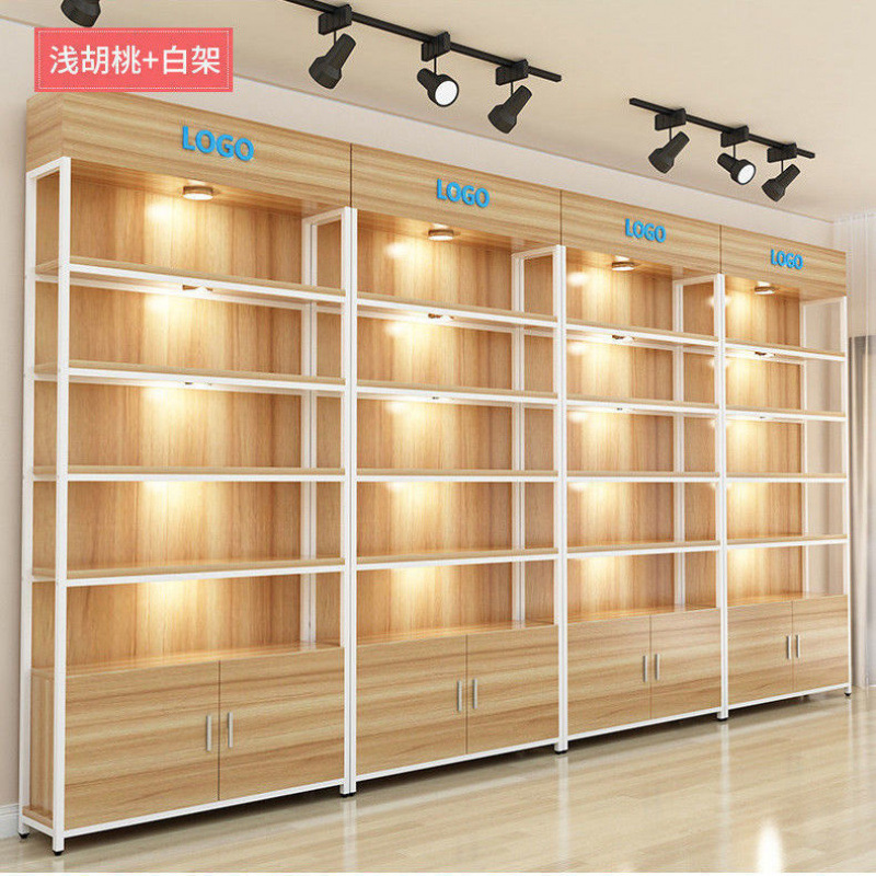 超市货架展示柜收纳架母婴店多层货柜产品展柜化妆品展示架置物架|undefined