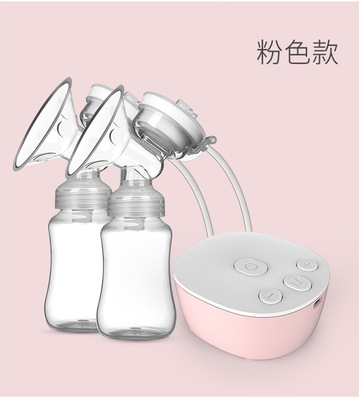 双边电动吸奶器产后拔奶器 吸力按摩集乳器挤奶器母婴用品