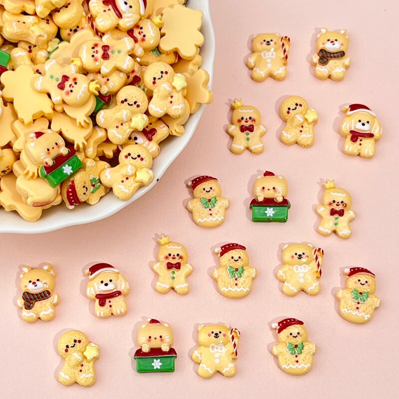 New Christmas Series Cartoon Nail Art Accessories Cute Christmas Elk Gingerbread Man DIY Earrings Wearable Nail Accessories New Christmas Series Cartoon Nail Art Accessories Cute Christmas Elk Gingerbread Man DIY Earrings Wearable Nail Accessories