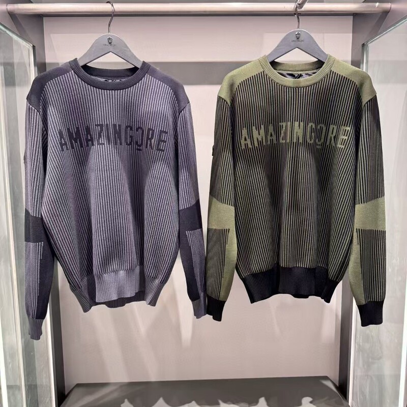 Korean Original Golf Clothing Men's Autumn and Winter Warm Knitwear Outdoor Sports Round Neck Pullover Long-Sleeved Knitwear