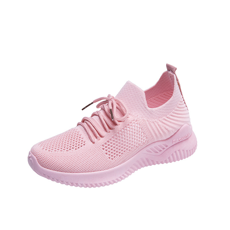 Zapatos de mujer 2022 nuevos zapatos casuales deportivos de estilo coreano versátiles zapatos de malla resistentes al desgaste transpirables zapatillas antideslizantes al por mayor