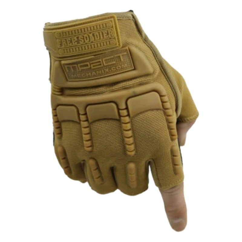 Riding gloves men's and women's half finger leakage finger tactical special forces non-slip wear-resistant bicycle free soldiers mountaineering Outdoor