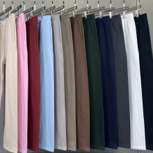 元森旺  秋冬重磅oversize纯色宽松高街休闲卫裤情侣运动裤直筒裤