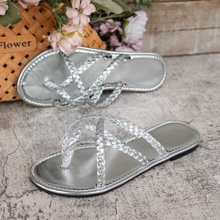 Women's Casual Solid Color Open Toe Slides Slippers display picture 12