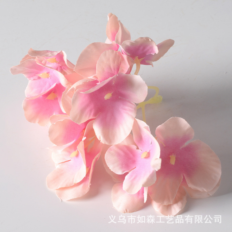 DIY アジサイヘッド模擬花花びらヘアピン頭飾りアクセサリー結婚式家の装飾花造花撮影小道具|undefined