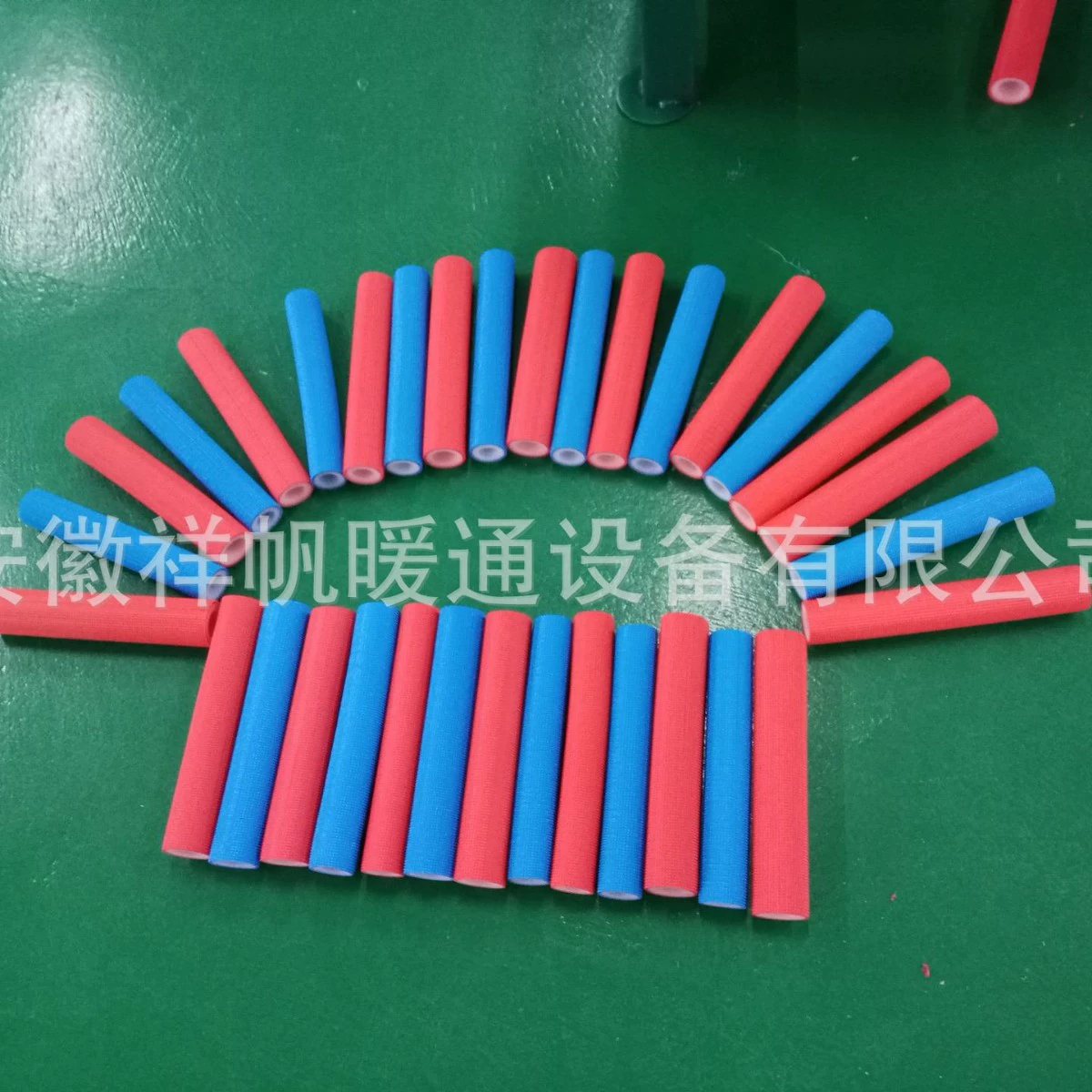 Красный, синий тисненый теплоизоляционные трубки, теплоизоляционные хлопчатобумажные, теплоизоляционные чехлы, подходящие для водопроводов холодной воды, труб горячей воды