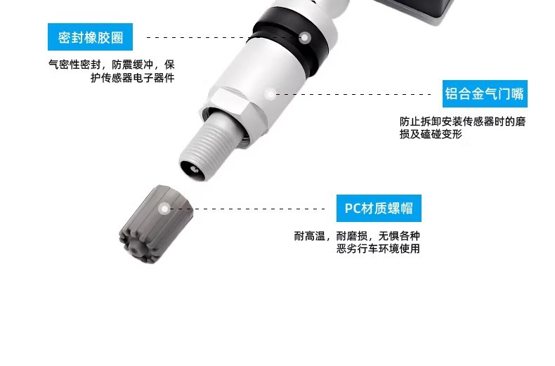 Mitsubishi Motors-specific tire pressure sensors for Outlander, Pajero, Lancer, Eclipse, Delica, and ASX tire pressure monitoring