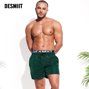 Cross-Border Wholesale New Desmiit Men's Beach Pants Loose Quick-Drying Seaside 3-Point Surfing Pants B3347