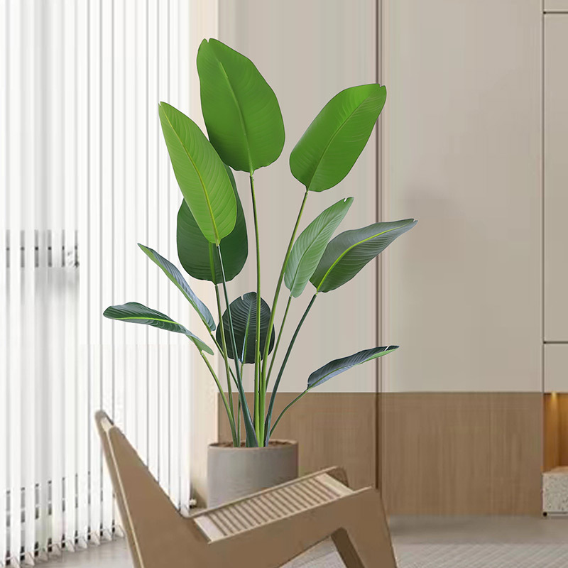 Directo de fábrica planta verde en maceta plátano Planta artificial paraíso pájaro INS estilo decoración Nordic Monstera árbol falso