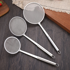 Stainless steel household dumpling hot pot mesh leaking spoon filter juice juice soy milk Chinese medicine residue fried froth filter