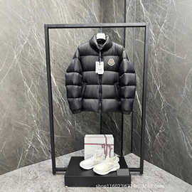 正确版本蒙家25FW新款胸前徽章LOGO立领羽绒服男女款保暖户外INS