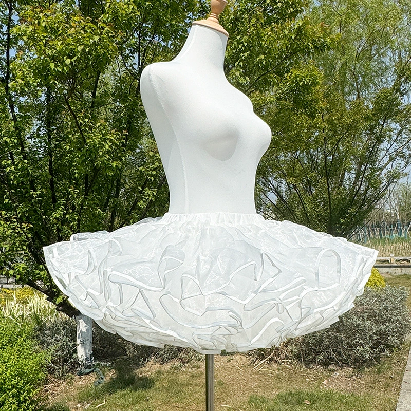 Lolita подкладка для юбки с поддержкой, безкостная 35 см мягкая пряжа пышная подкладка, один размер