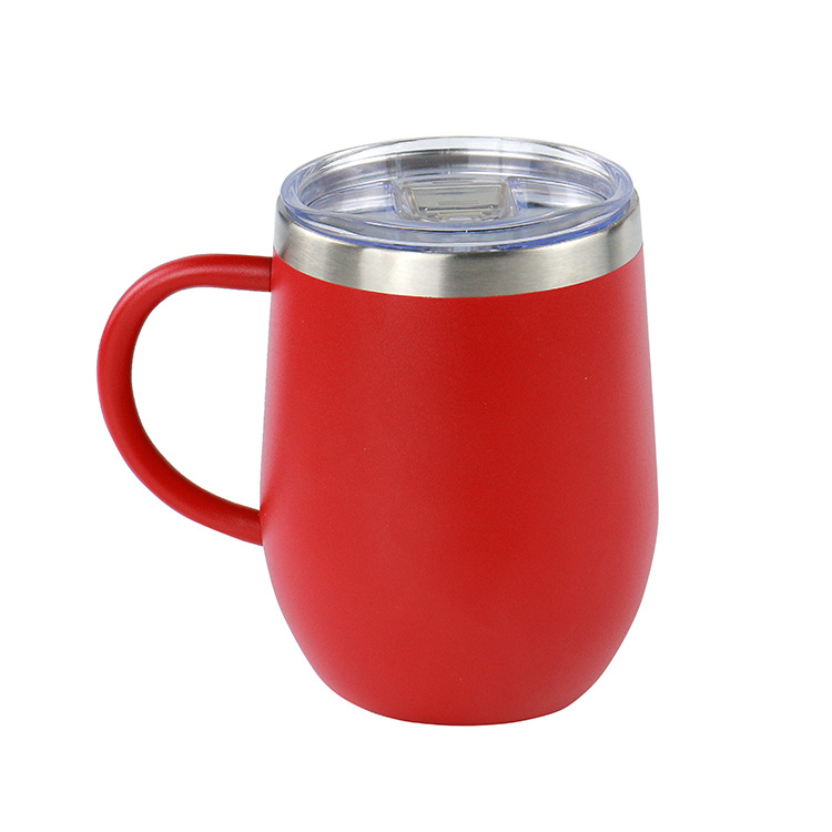 12oz acero inoxidable doble mango taza de aislamiento de huevo taza de agua portátil taza de café estilo de moda nacional