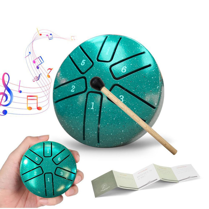 Drum etéreo de pulgada sonido mini pulgada sonido de niños de iluminación estudiantes instrumentos musicales tambor lengua de acero principiantes Aliexpress