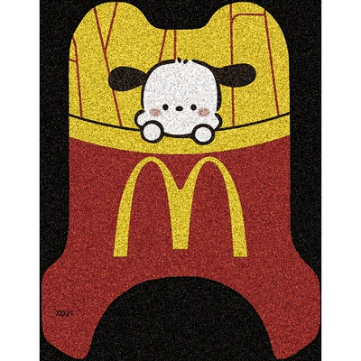 Electric vehicle foot mat, Xiaodao Dessert Wisdom Chinese Style - french-fries-dog