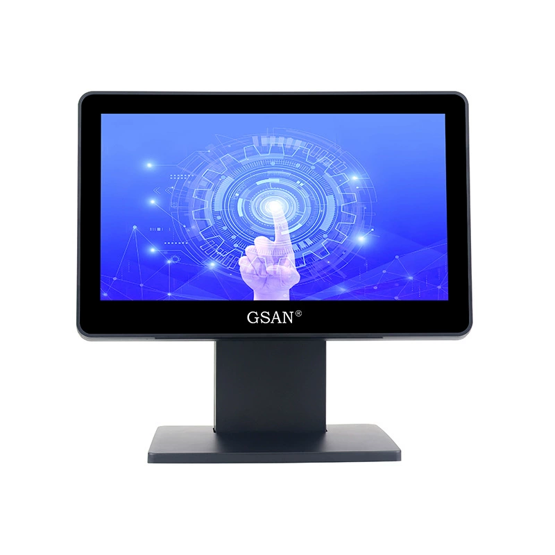 GS-1011 6-дюймовый промышленный экран с двумя интерфейсами, сенсорный, интегрированный корпус кассы, промышленный моноблок