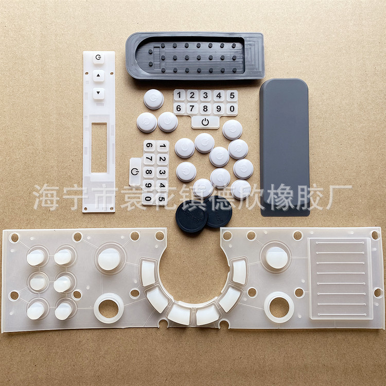 供应硅胶导电按键 圆形开关按键帽 防水硅橡胶保护套按键套keycap