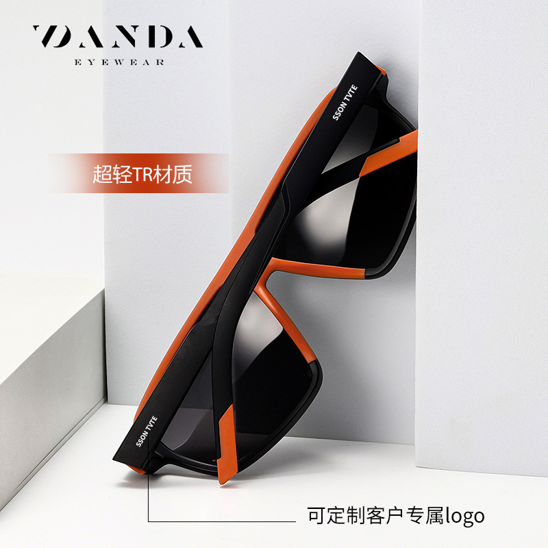 Venta caliente transfronteriza nuevas gafas de sol polarizadas S12109 inyección de dos colores TR gafas de sol de montura grande gafas de sol de conducción al aire libre