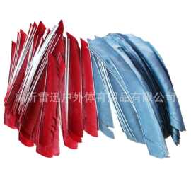 真羽火鸡羽竹箭木箭碳箭铝箭用箭羽全羽原羽8英寸以上尺寸多色选