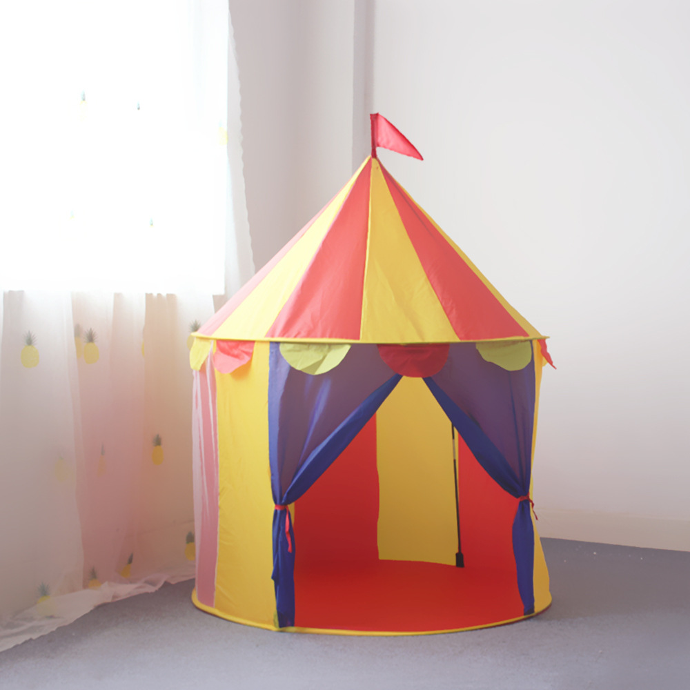 Circus-themed children's game tent, baby separate sleeping game house, yurt-style multi-functional game house, small house