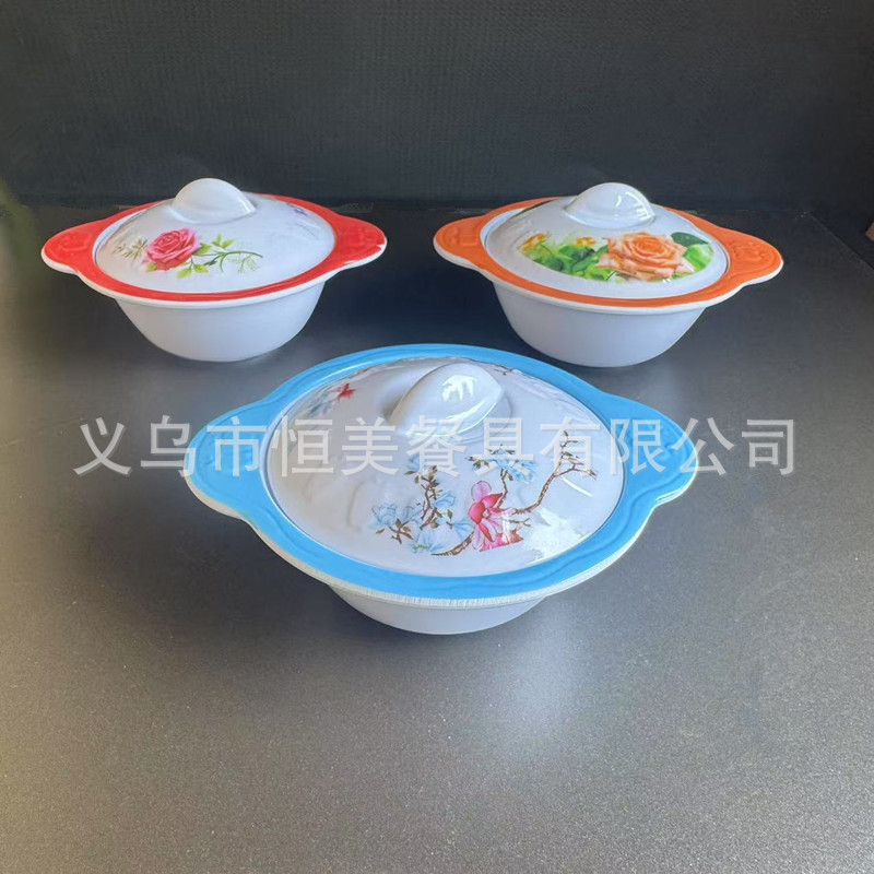 New 30% Melamine Export Export to Africa with Handle Large Round Melamine Melamine Bowl