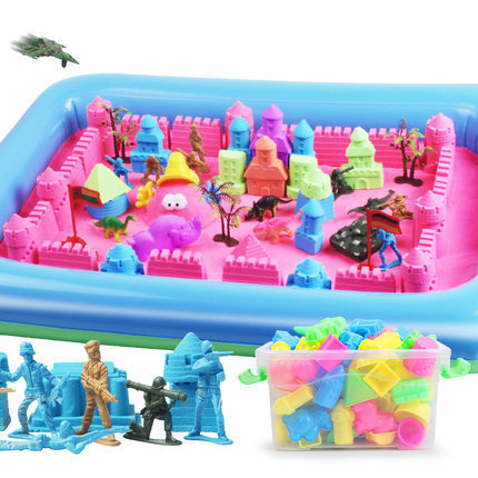 Magic Sand Space Toy Sand Set Wholesale Safe Educational Clay Sand Color Sand Children's Beach Toy Sand