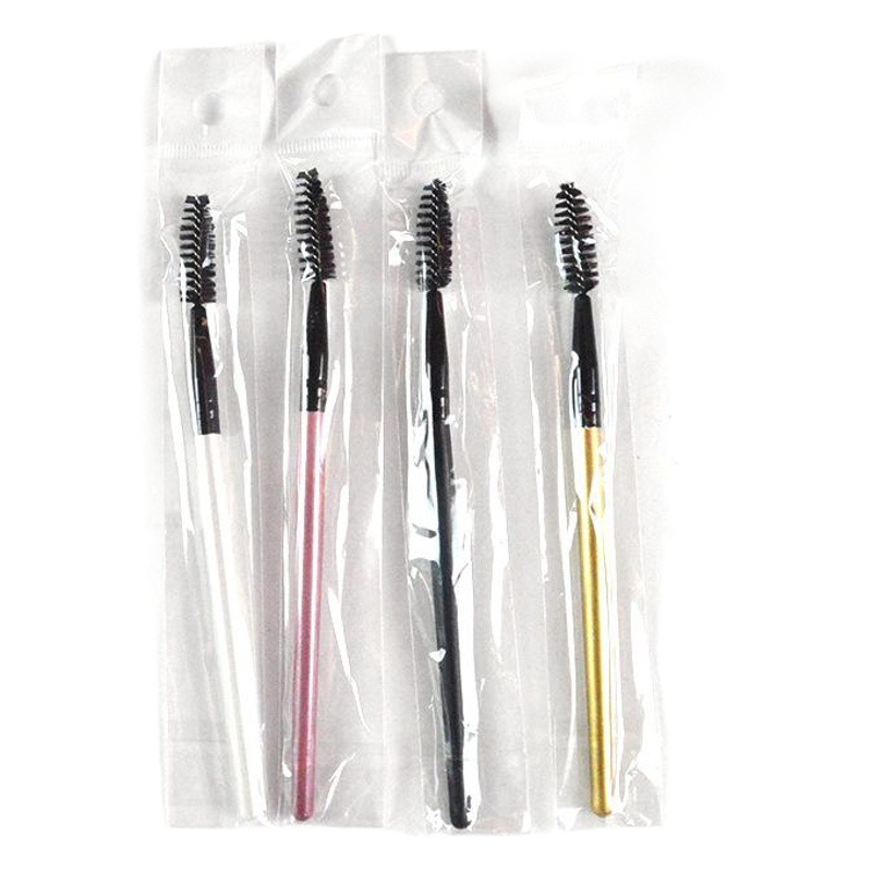 Minaqi cepillo de Pestañas/peine suministro directo de fábrica de madera Barra de pestañas cepillo multi-color opcional separado OPP embalaje independiente maquillaje