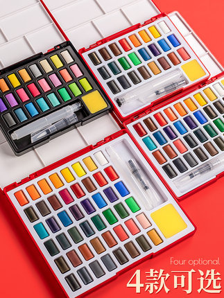 Alemán Faber-Jia sólido traje de pintura de acuarela 24 colores 36 colores 48 colores principiante gouache pintura acuarela transparente