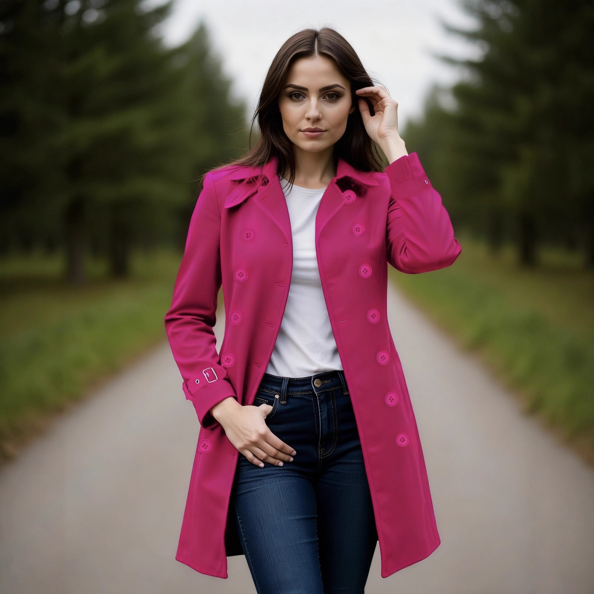 Autumn And Winter New Products Explode Single Woolen Women's Coat Nizi Double-Breasted Jacket_ecoleips.com