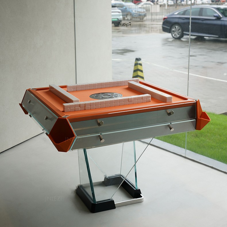Máquina de mahjong, sala de ajedrez y cartas eléctrica automática, club club, mesa de mahjong, mesa de gorrión doméstico, acrílico
