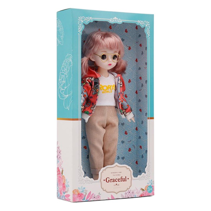 Nuevo Blink 30cm muñeca princesa dress-up 4d real ojo 23 conjunta 6 puntos bebé niña juguete regalo de cumpleaños