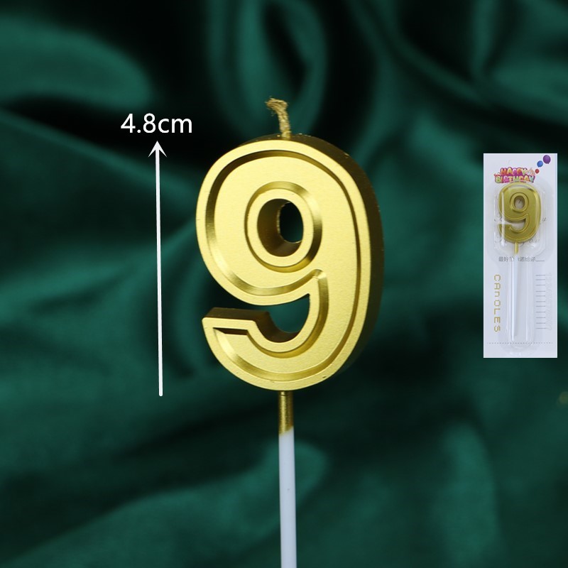 50 velas digitales de oro para el pastel de cumpleaños en caja independiente plata curva decoración de mesa de postres